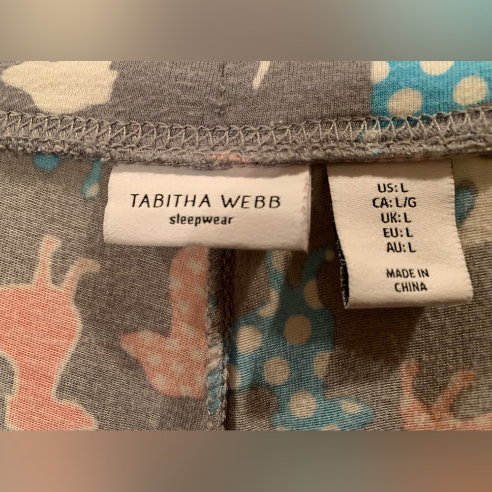 Tabitha Webb Sleepwear Women’s Dachshund Print Pajama Pants Size L - Picture 3 of 4